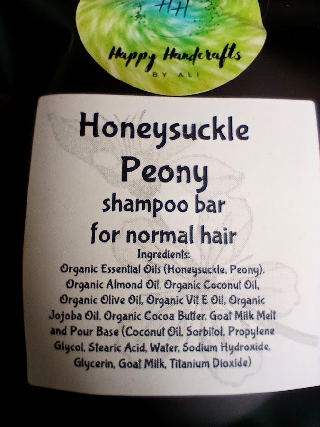 Honeysuckle Peony Shampoo Bar