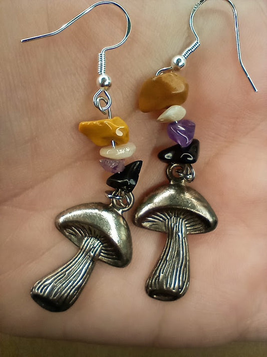 Non-Binary Mushroom Earrings