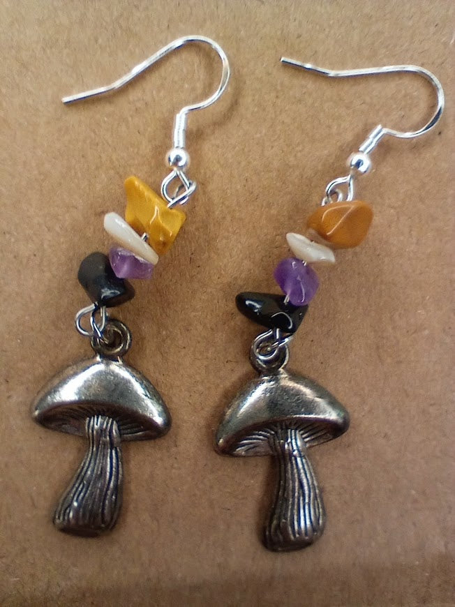 Non-Binary Mushroom Earrings