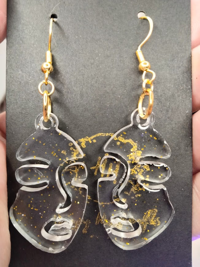 Glitter Face Earrings