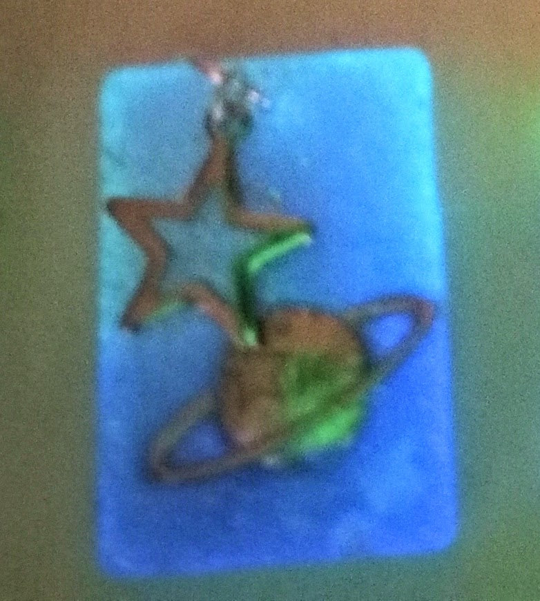 Space Saturn Star UV Glow