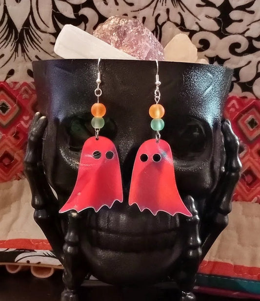 Iridescent Ghost Earrings