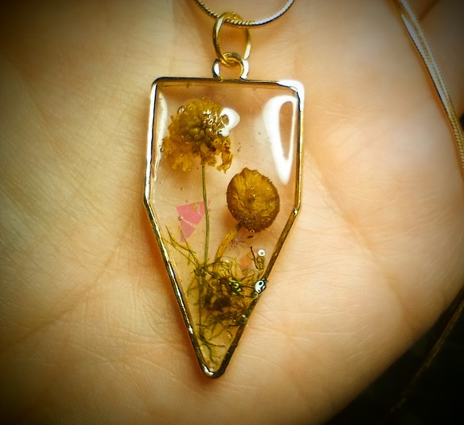 Yellow Flower with Mushroom