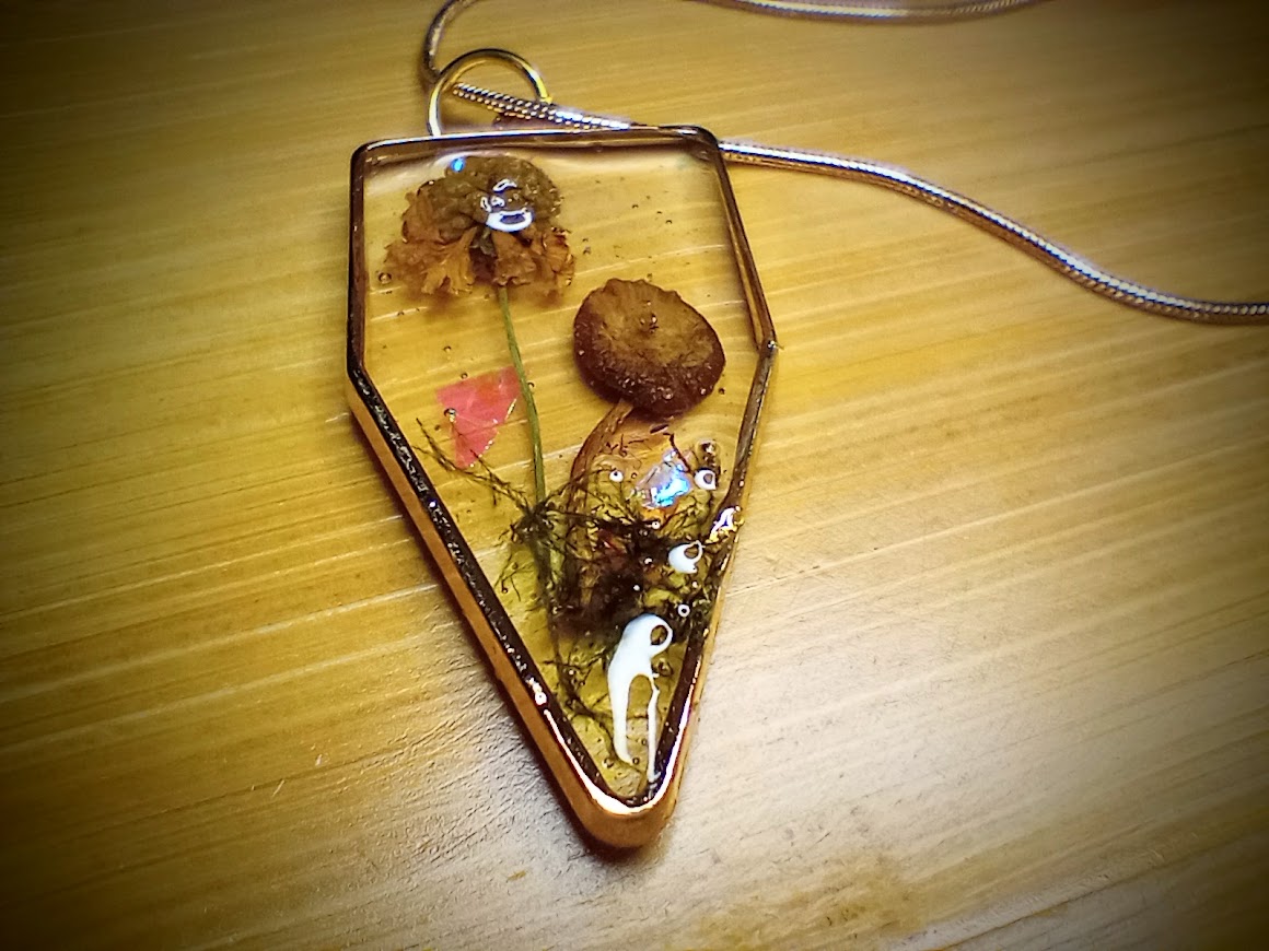 Yellow Flower with Mushroom