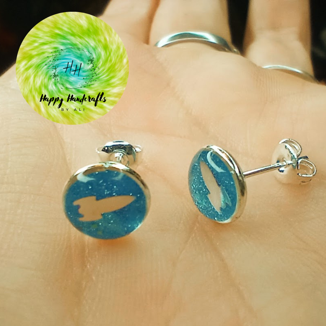 Outer Space UV Glow Studs