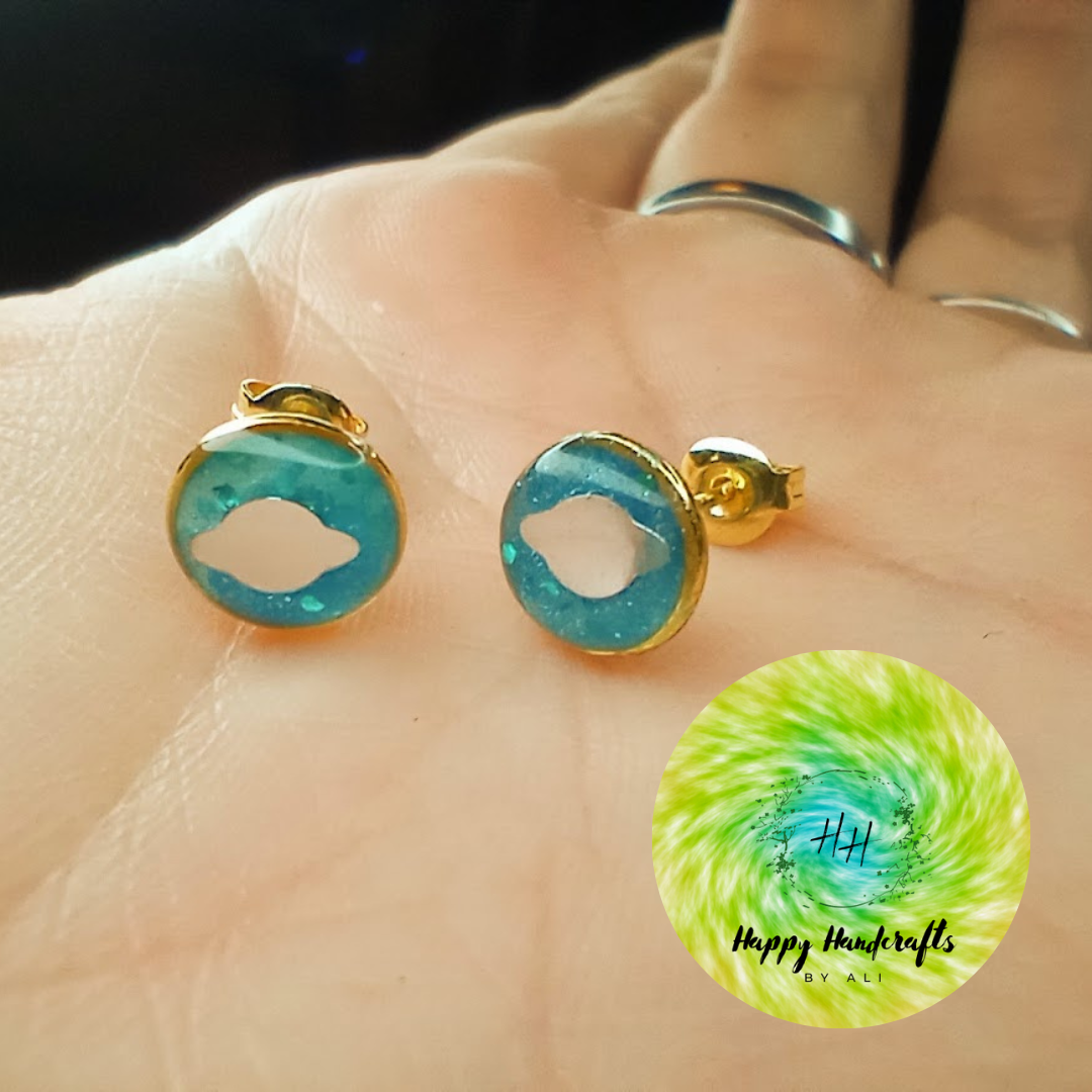 Outer Space UV Glow Studs