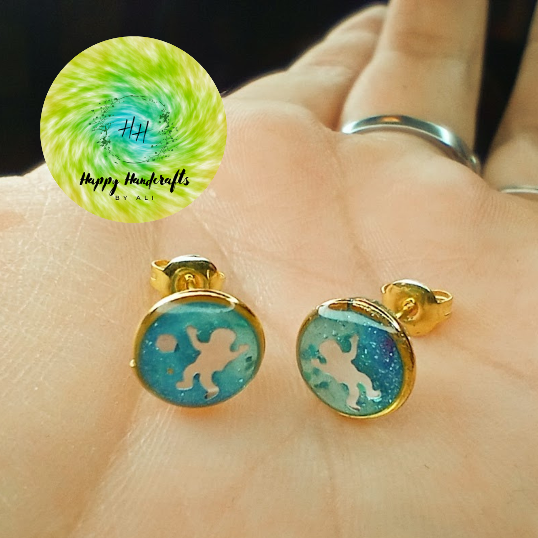 Outer Space UV Glow Studs
