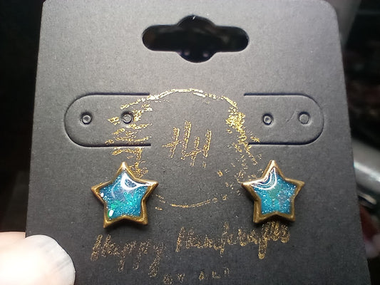 UV Glow Star Studs