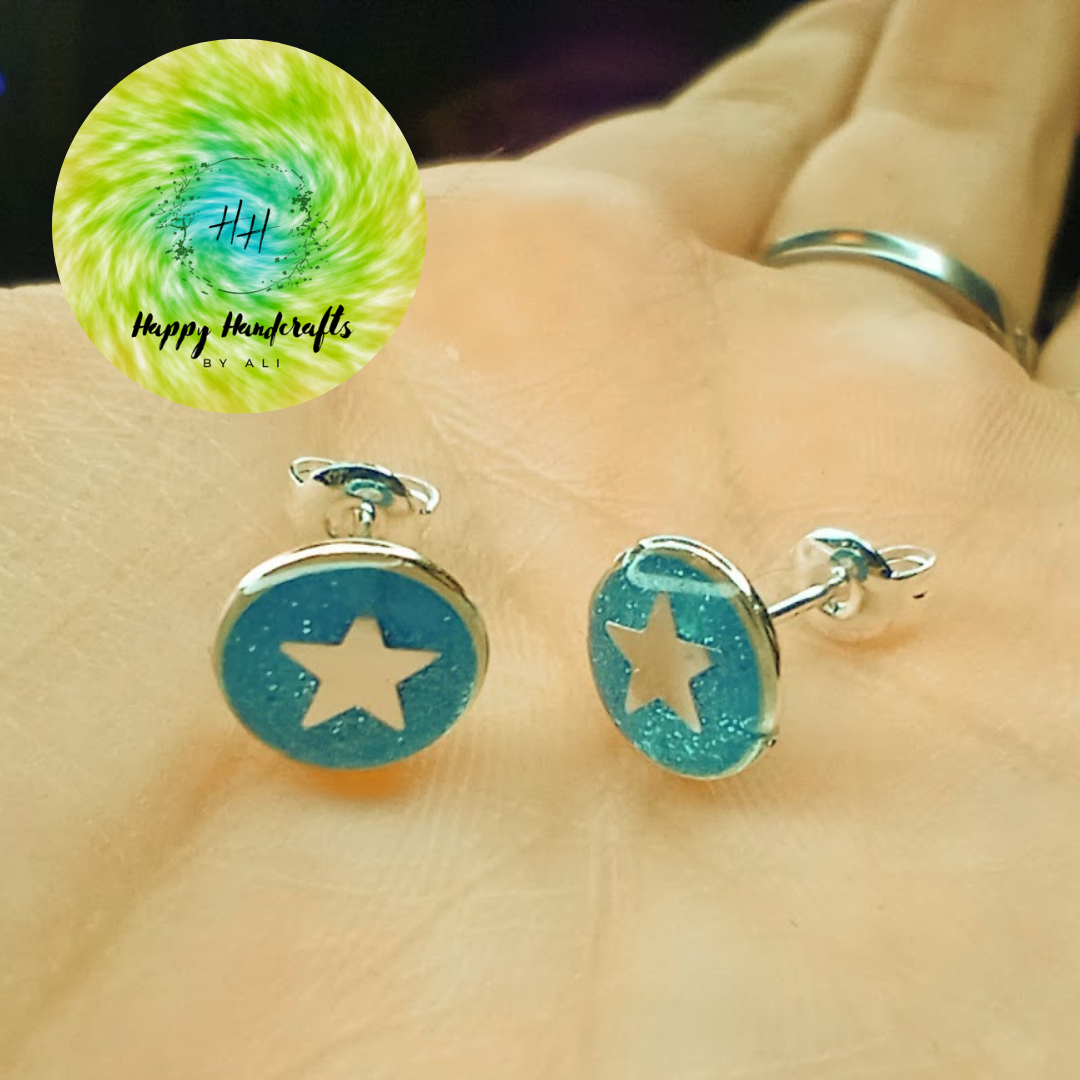 Outer Space UV Glow Studs