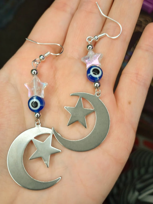 Celestial Evil Eye Dangles