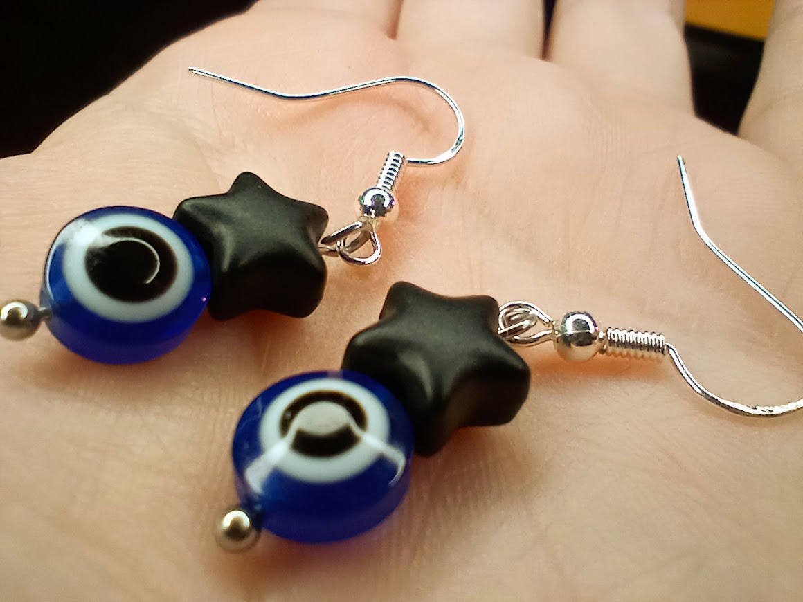 Evil Eye Star Earrings