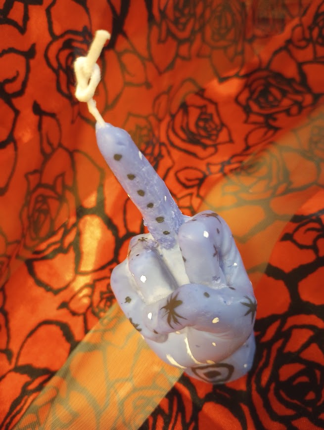 Evil Eye Middle Finger Candle