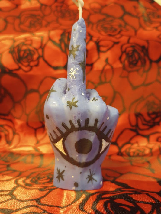 Evil Eye Middle Finger Candle