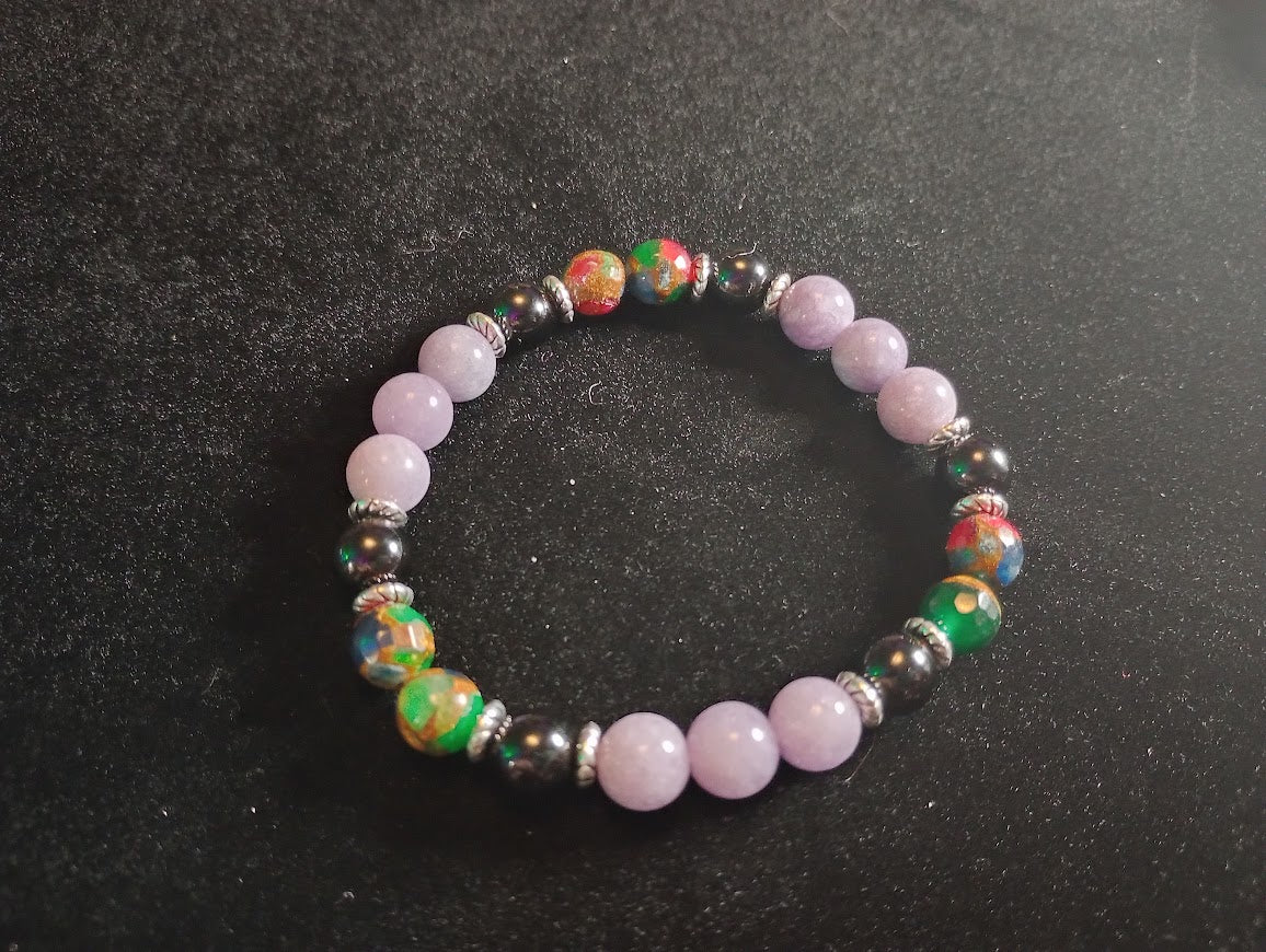 Stabilizing Lavender Quartz Crystal Bracelet