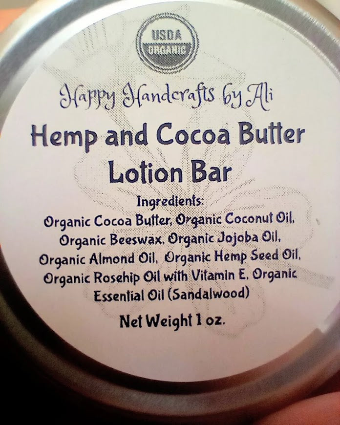 Hemp & Cocoa Butter Lotion Bar