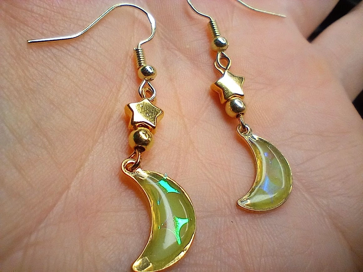 UV Glow Moon Dangles