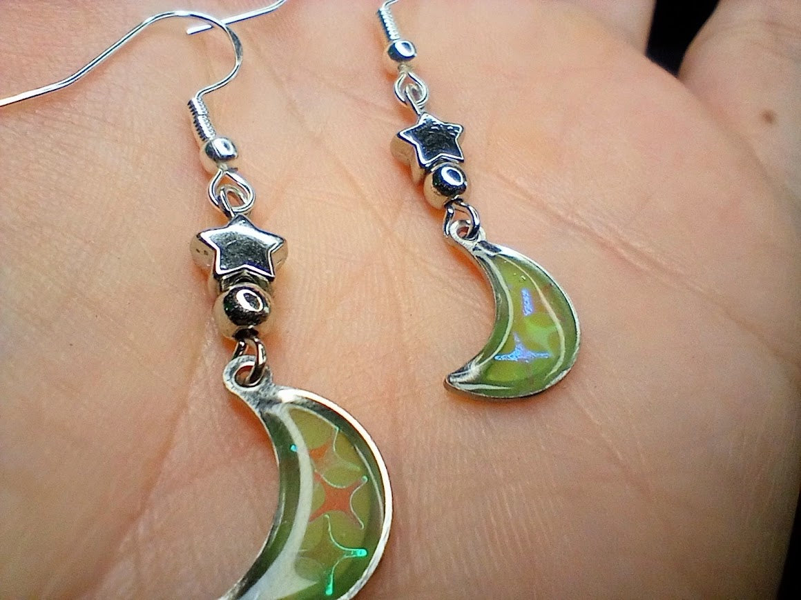 UV Glow Moon Dangles