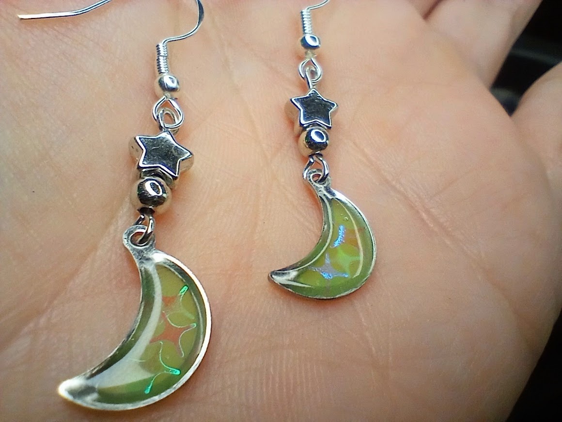 UV Glow Moon Dangles