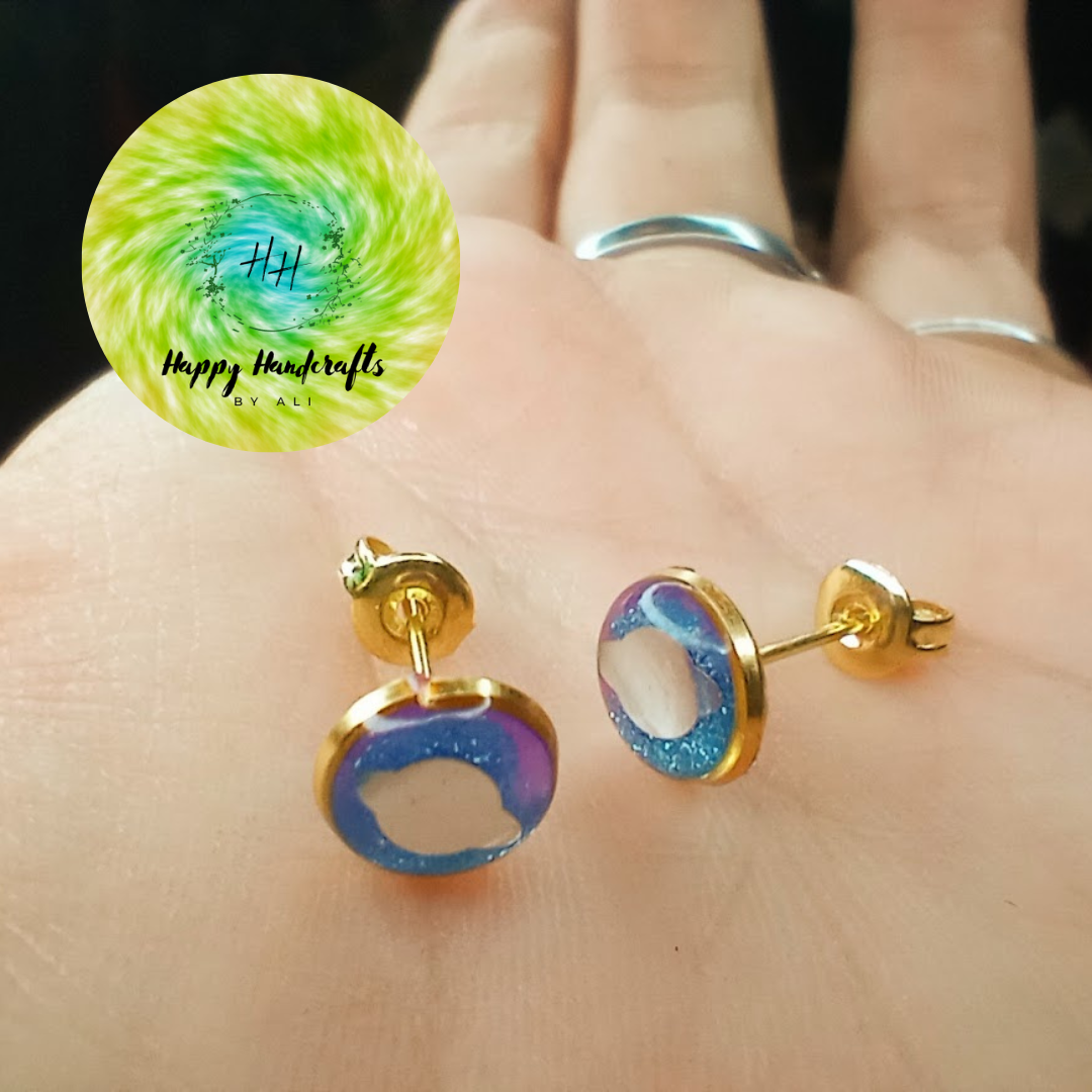 Outer Space UV Glow Studs