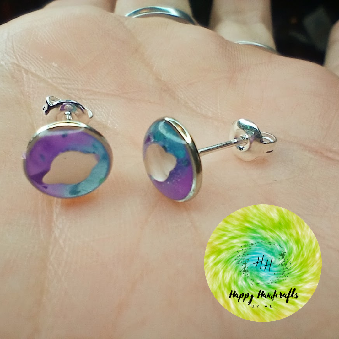 Outer Space UV Glow Studs