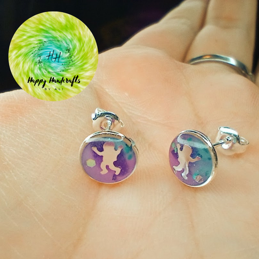 Outer Space UV Glow Studs